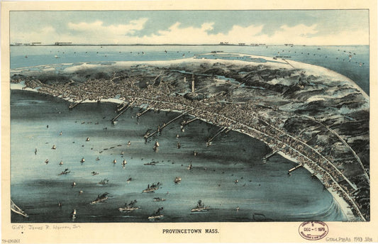 Provincetown, Mass. (1910) – Historic Bird’s-Eye View Panorama Print