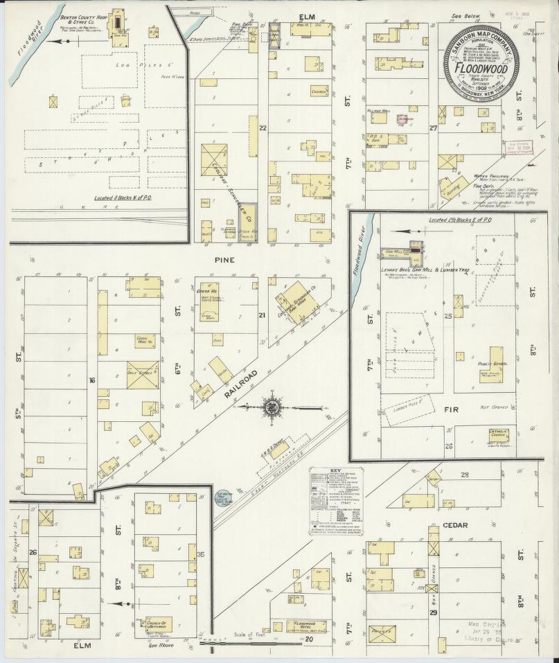 Sanborn Fire Insurance Map from Floodwood, Saint Louis County, Minnesota. (1909) – Map View