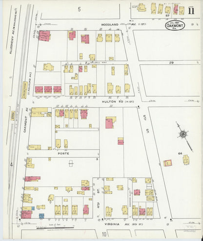 Sanborn Fire Insurance Map from Oakmont, Allegheny County, Pennsylvania (1921), Sheet #0011 - Complete Map Set gallery image, historic Sanborn map, vintage wall art, Pennsylvania Pennsylvania