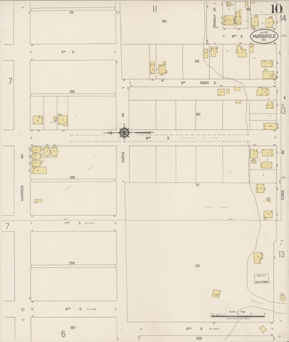 Sanborn Fire Insurance Map from Marshfield, Coos County, Oregon (1920), Sheet #0010 - Complete Map Set gallery image, historic Sanborn map, vintage wall art, Oregon Oregon