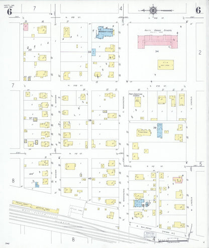 Sanborn Fire Insurance Map from Hayti, Pemiscot County, Missouri (1951), Sheet #0006 - Complete Map Set gallery image, historic Sanborn map, vintage wall art, Missouri Missouri