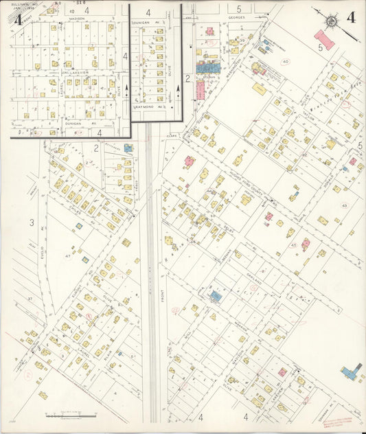 Sanborn Fire Insurance Map from Sullivan, Franklin County, Missouri (1936), Sheet #0004 - Historic Sanborn Fire Insurance Map Print, vintage old map wall art, antique decor, genealogy gift, Missouri Missouri map