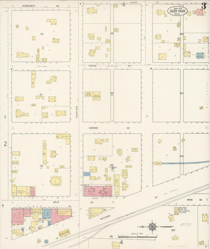 Sanborn Fire Insurance Map from Deer Park, Spokane County, Washington (1915), Sheet #0003 - Complete Map Set gallery image, historic Sanborn map, vintage wall art, Washington Washington