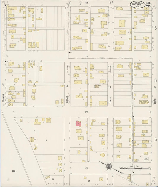 Sanborn Fire Insurance Map from Northport, Stevens County, Washington (1918), Sheet #0002 - Historic Sanborn Fire Insurance Map Print, vintage old map wall art, antique decor, genealogy gift, Washington Washington map