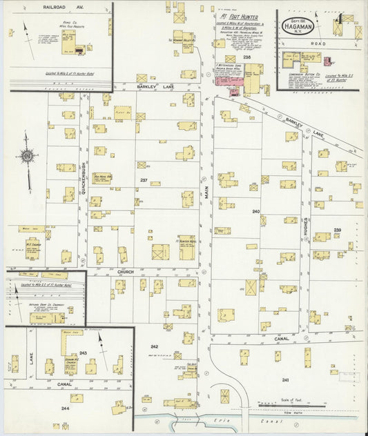 Sanborn Fire Insurance Map from Hagaman, Montgomery County, New York (1911), Sheet #0004 - Historic Sanborn Fire Insurance Map Print, vintage old map wall art, antique decor, genealogy gift, New York New York map