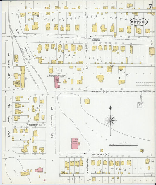 Sanborn Fire Insurance Map from Murphysboro, Jackson County, Illinois (1902), Sheet #0007