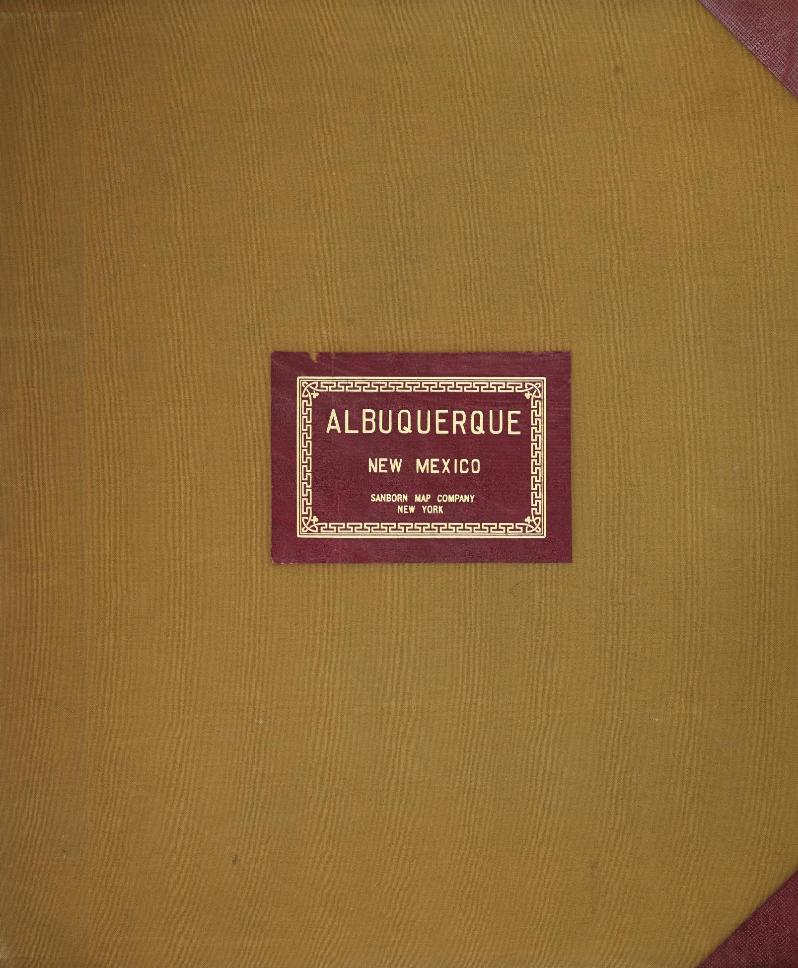 Sanborn Fire Insurance Map from Albuquerque, Bernalillo County, New Mexico (1951), Sheet #0001 - Historic Sanborn Fire Insurance Map Print, vintage old map wall art, antique decor, genealogy gift, New Mexico New Mexico map