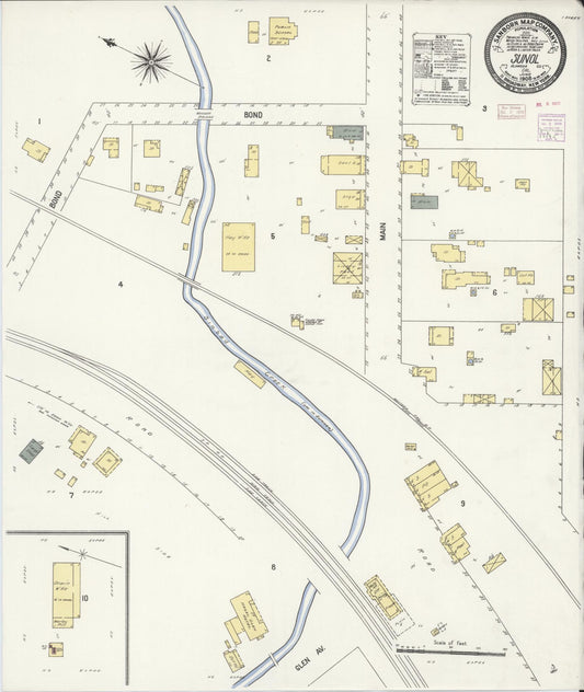 Sanborn Fire Insurance Map from Sunol, Alameda County, California. (1908) – Historic Sanborn Fire Insurance Map Print
