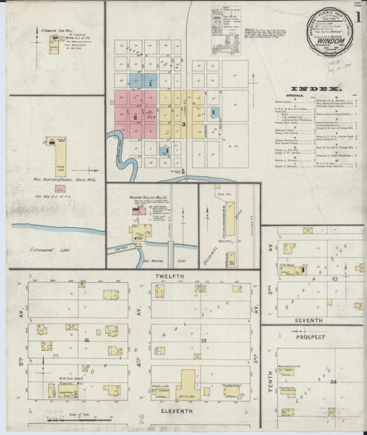 Sanborn Fire Insurance Map from Windom, Cottonwood County, Minnesota. (1894) – Map View
