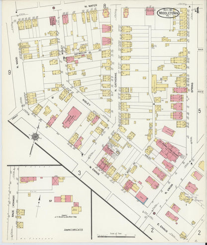 Sanborn Fire Insurance Map from Middletown, Dauphin County, Pennsylvania (1911), Sheet #0004 - Complete Map Set gallery image, historic Sanborn map, vintage wall art, Pennsylvania Pennsylvania