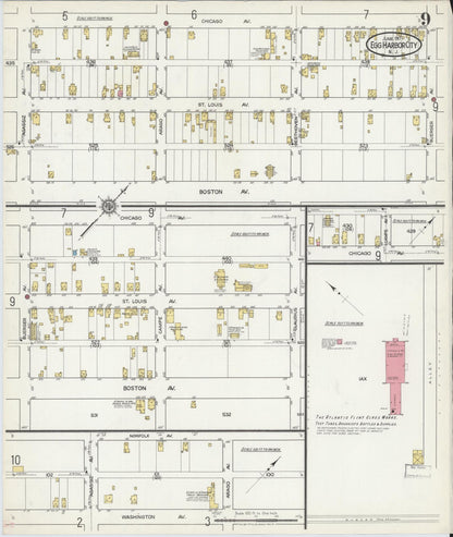 Sanborn Fire Insurance Map from Egg Harbor City, Atlantic County, New Jersey (1917), Sheet #0009 - Complete Map Set gallery image, historic Sanborn map, vintage wall art, New Jersey New Jersey