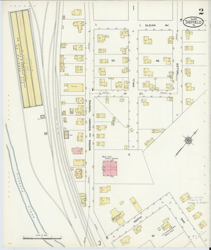 Sanborn Fire Insurance Map from Sheffield, Warren County, Pennsylvania (1910), Sheet #0002 - Complete Map Set gallery image, historic Sanborn map, vintage wall art, Pennsylvania Pennsylvania