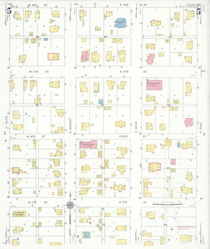 Sanborn Fire Insurance Map from Holden, Johnson County, Missouri (1931), Sheet #0005 - Complete Map Set gallery image, historic Sanborn map, vintage wall art, Missouri Missouri