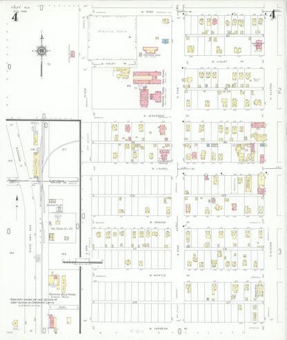 Sanborn Fire Insurance Map from Foley, Baldwin County, Alabama (1946), Sheet #0004 - Complete Map Set gallery image, historic Sanborn map, vintage wall art, Alabama Alabama