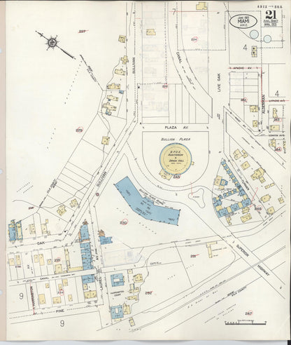Sanborn Fire Insurance Map from Miami, Gila County, Arizona (1948), Sheet #0021 - Complete Map Set gallery image, historic Sanborn map, vintage wall art, Arizona Arizona