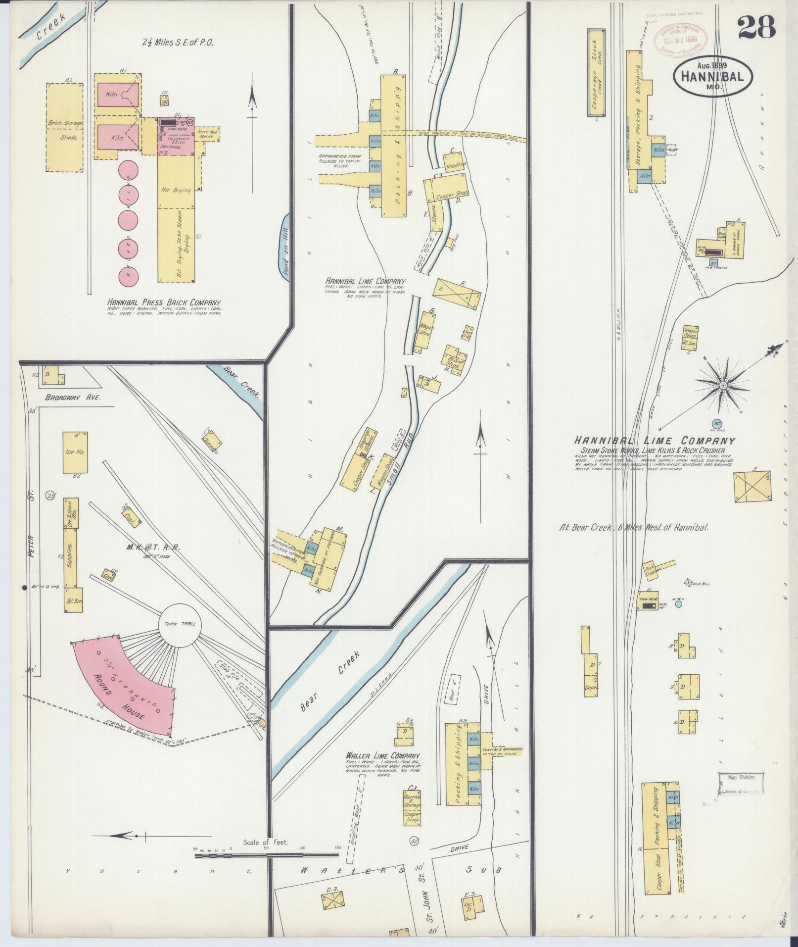 Sanborn Fire Insurance Map from Hannibal, Marion County, Missouri (1899), Sheet #0028 - Complete Map Set gallery image, historic Sanborn map, vintage wall art, Missouri Missouri