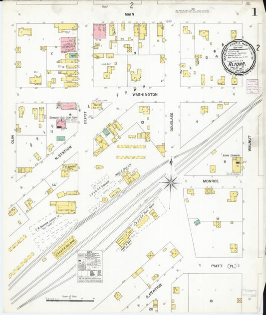 Sanborn Fire Insurance Map from Altona, Knox County, Illinois. (1901) – Map View