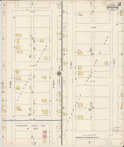 Sanborn Fire Insurance Map from Sheridan, Sheridan County, Wyoming (1912), Sheet #0002 - Complete Map Set gallery image, historic Sanborn map, vintage wall art, Wyoming Wyoming