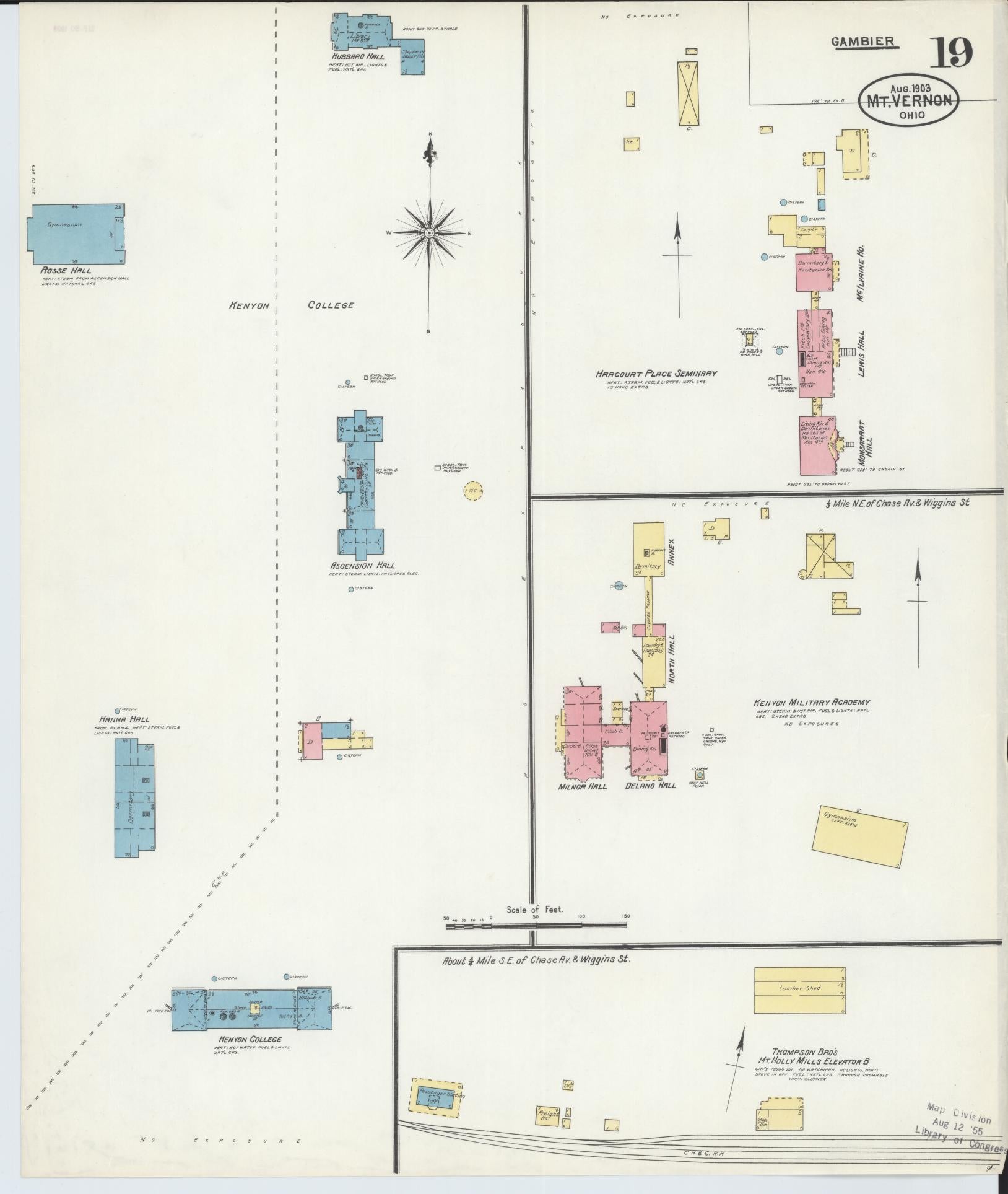 Sanborn Fire Insurance Map from Mount Vernon, Knox County, Ohio (1903), Sheet #0019 - Complete Map Set gallery image, historic Sanborn map, vintage wall art, Ohio Ohio