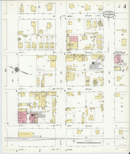 Sanborn Fire Insurance Map from Cullman, Cullman County, Alabama (1910), Sheet #0004 - Complete Map Set gallery image, historic Sanborn map, vintage wall art, Alabama Alabama