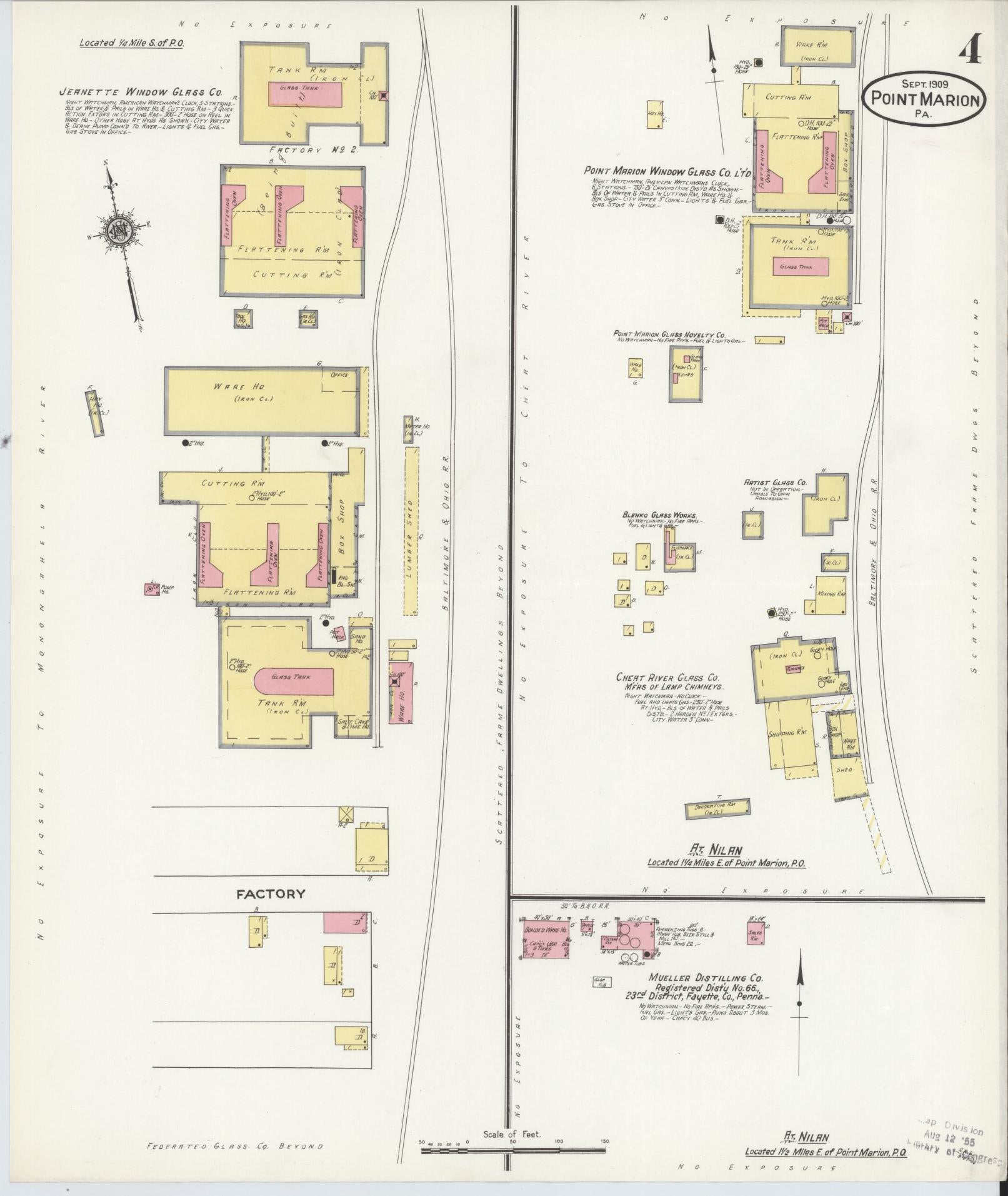 Sanborn Fire Insurance Map from Point Marion, Fayette County, Pennsylvania (1909), Sheet #0004 - Complete Map Set gallery image, historic Sanborn map, vintage wall art, Pennsylvania Pennsylvania