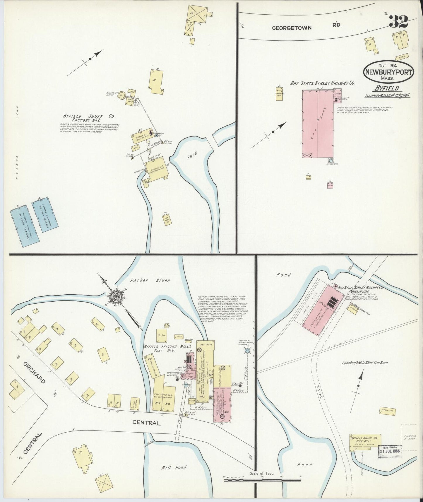 Sanborn Fire Insurance Map from Newburyport, Essex County, Massachusetts (1914), Sheet #0032 - Complete Map Set gallery image, historic Sanborn map, vintage wall art, Massachusetts Massachusetts