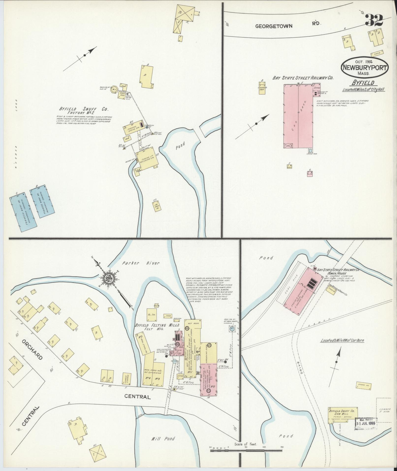 Sanborn Fire Insurance Map from Newburyport, Essex County, Massachusetts (1914), Sheet #0032 - Complete Map Set gallery image, historic Sanborn map, vintage wall art, Massachusetts Massachusetts