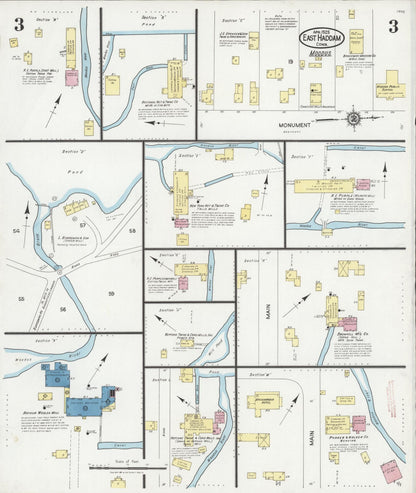 Sanborn Fire Insurance Map from East Haddam, Middlesex County, Connecticut (1925), Sheet #0003 - Complete Map Set gallery image, historic Sanborn map, vintage wall art, Connecticut Connecticut