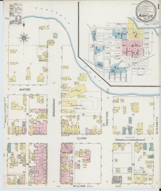 Sanborn Fire Insurance Map from Albert Lea, Freeborn County, Minnesota. (1886) – Map View