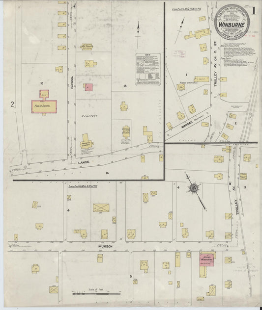 Sanborn Fire Insurance Map from Winburne, Clearfield County, Pennsylvania (1911), Sheet #0001 - Complete Map Set gallery image, historic Sanborn map, vintage wall art, Pennsylvania Pennsylvania