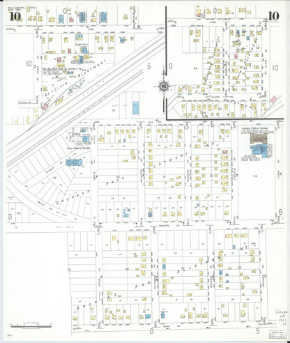 Sanborn Fire Insurance Map from Willoughby, Lake County, Ohio (1952), Sheet #0010 - Historic Sanborn Fire Insurance Map Print, vintage old map wall art, antique decor, genealogy gift, Ohio Ohio map