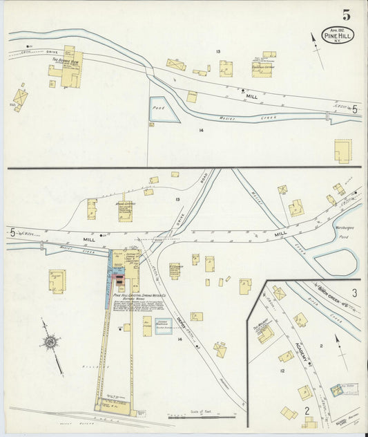 Sanborn Fire Insurance Map from Pine Hill, Ulster County, New York. (1912), Sheet 5 – Historic Sanborn Fire Insurance Map Print