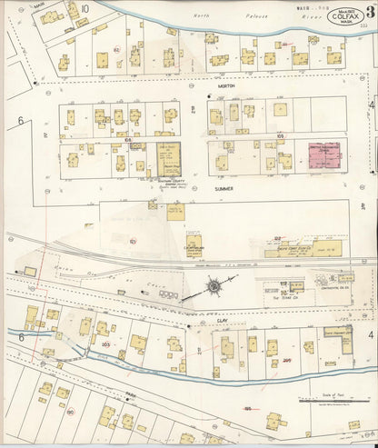 Sanborn Fire Insurance Map from Colfax, Whitman County, Washington (1939), Sheet #0003 - Complete Map Set gallery image, historic Sanborn map, vintage wall art, Washington Washington