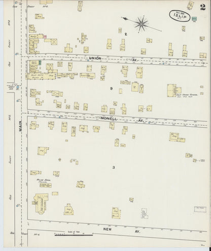 Sanborn Fire Insurance Map from Islip, Suffolk County, New York (1890), Sheet #0002 - Historic Sanborn Fire Insurance Map Print, vintage old map wall art, antique decor, genealogy gift, New York New York map