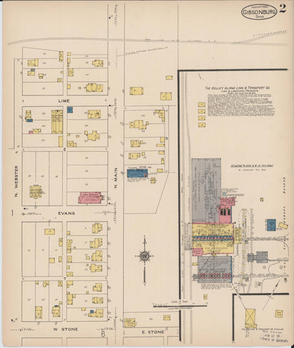 Sanborn Fire Insurance Map from Gibsonburg, Sandusky County, Ohio (1922), Sheet #0002 - Complete Map Set gallery image, historic Sanborn map, vintage wall art, Ohio Ohio