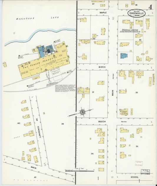 Sanborn Fire Insurance Map from Greenville, Piscataquis County, Maine (1911), Sheet #0004