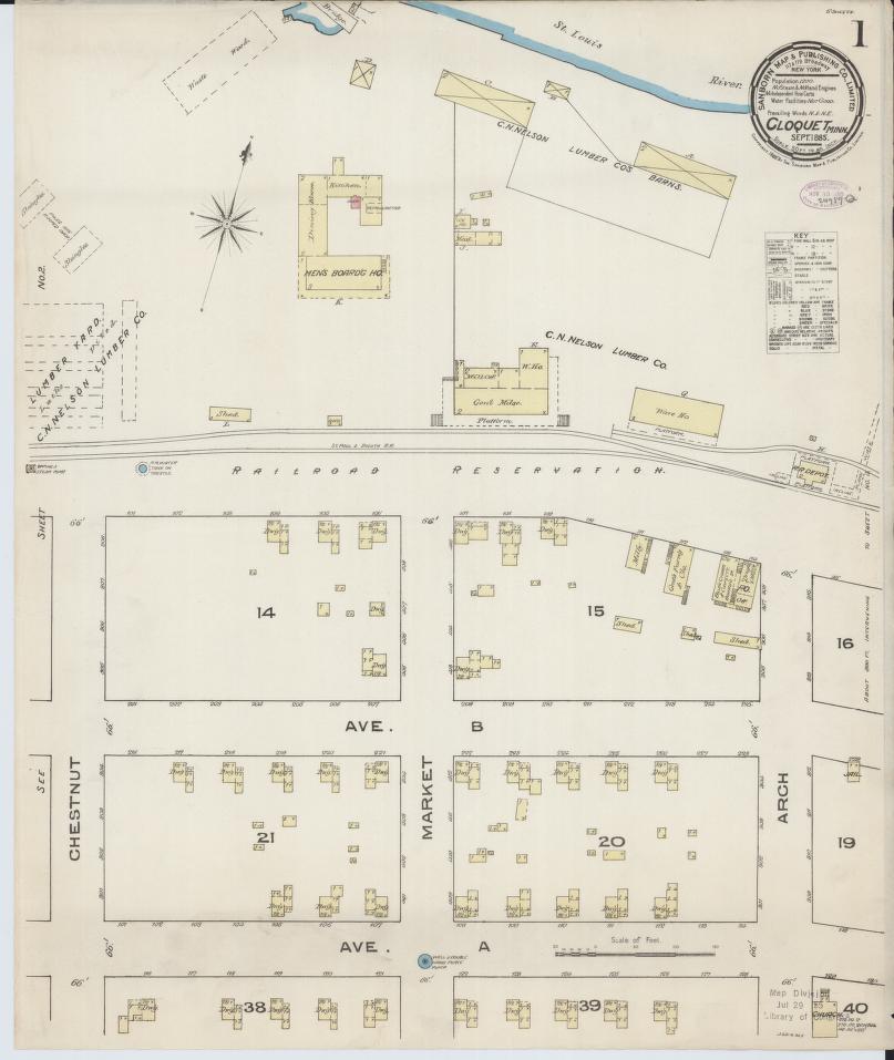 Sanborn Fire Insurance Map from Cloquet, Carlton County, Minnesota. (1885) – Map View