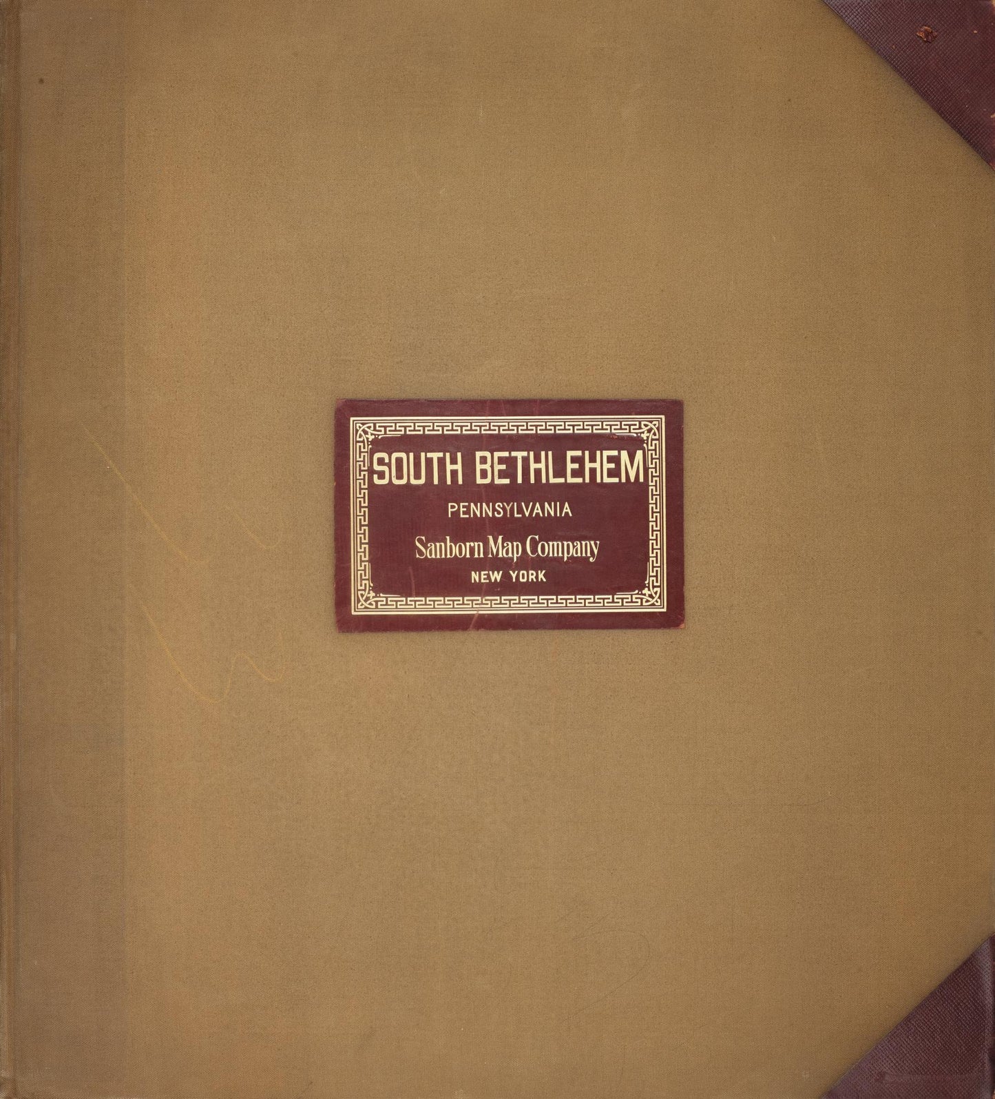 Sanborn Fire Insurance Map from Bethlehem, Northampton And Lehigh Counties, Pennsylvania (1951), Sheet #0001 - Historic Sanborn Fire Insurance Map Print, vintage old map wall art, antique decor, genealogy gift, Pennsylvania Pennsylvania map