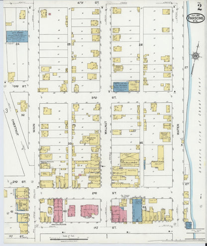Sanborn Fire Insurance Map from Parsons, Tucker County, West Virginia (1921), Sheet #0002 - Complete Map Set gallery image, historic Sanborn map, vintage wall art, West Virginia West Virginia