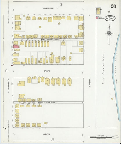 Sanborn Fire Insurance Map from Albany, Dougherty County, Georgia (1920), Sheet #0020 - Complete Map Set gallery image, historic Sanborn map, vintage wall art, Georgia Georgia