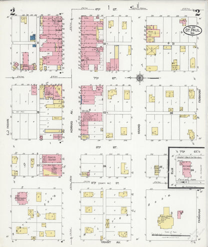 Sanborn Fire Insurance Map from Saint Paul, Howard County, Nebraska (1924), Sheet #0002 - Complete Map Set gallery image, historic Sanborn map, vintage wall art, Nebraska Nebraska