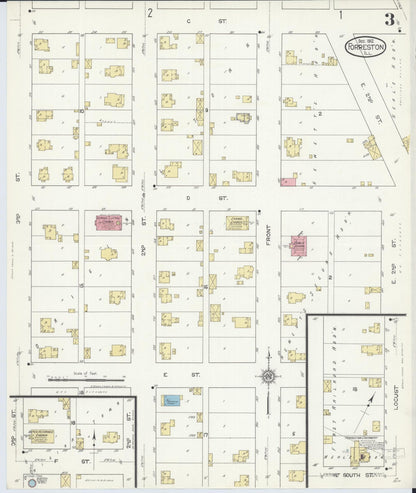 Sanborn Fire Insurance Map from Forreston, Ogle County, Illinois (1912), Sheet #0003 - Complete Map Set gallery image, historic Sanborn map, vintage wall art, Illinois Illinois