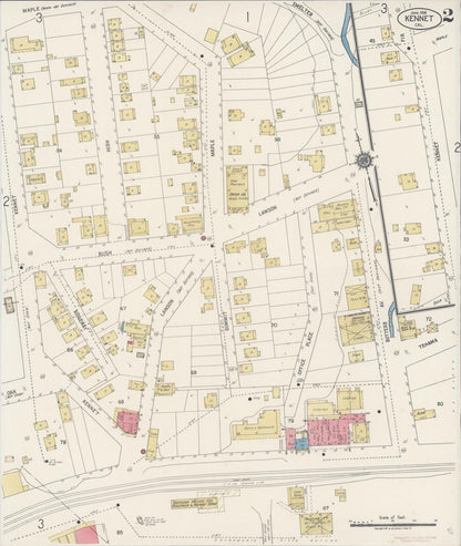 Sanborn Fire Insurance Map from Kennett, Shasta County, California (1918), Sheet #0002 - Complete Map Set gallery image, historic Sanborn map, vintage wall art, California California