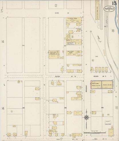 Sanborn Fire Insurance Map from Marshfield, Coos County, Oregon (1920), Sheet #0015 - Complete Map Set gallery image, historic Sanborn map, vintage wall art, Oregon Oregon