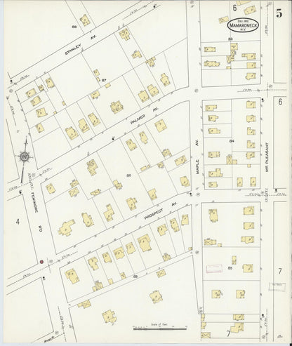 Sanborn Fire Insurance Map from Mamaroneck, Westchester County, New York (1912), Sheet #0004 - Complete Map Set gallery image, historic Sanborn map, vintage wall art, New York New York