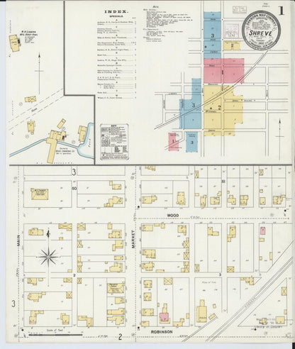 Sanborn Fire Insurance Map from Shreve, Wayne County, Ohio (1905), Sheet #0001 - Complete Map Set gallery image, historic Sanborn map, vintage wall art, Ohio Ohio
