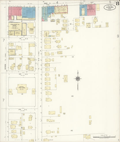 Sanborn Fire Insurance Map from Auburn [see also Slaughter], King County, Washington (1921), Sheet #0008 - Complete Map Set gallery image, historic Sanborn map, vintage wall art, Washington Washington