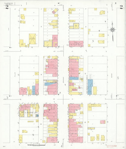 Sanborn Fire Insurance Map from Fullerton, Nance County, Nebraska (1937), Sheet #0002 - Complete Map Set gallery image, historic Sanborn map, vintage wall art, Nebraska Nebraska