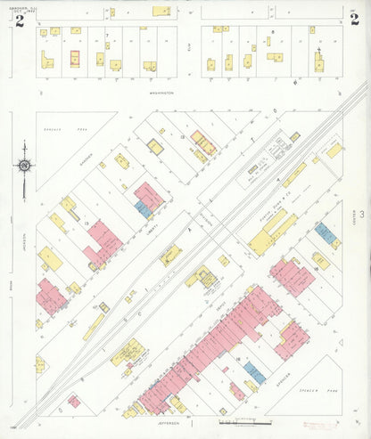 Sanborn Fire Insurance Map from Gardner, Grundy County, Illinois (1932), Sheet #0002 - Complete Map Set gallery image, historic Sanborn map, vintage wall art, Illinois Illinois
