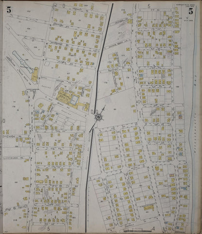 Sanborn Fire Insurance Map from Marshfield, Plymouth County, Massachusetts (1950), Sheet #0005 - Complete Map Set gallery image, historic Sanborn map, vintage wall art, Massachusetts Massachusetts
